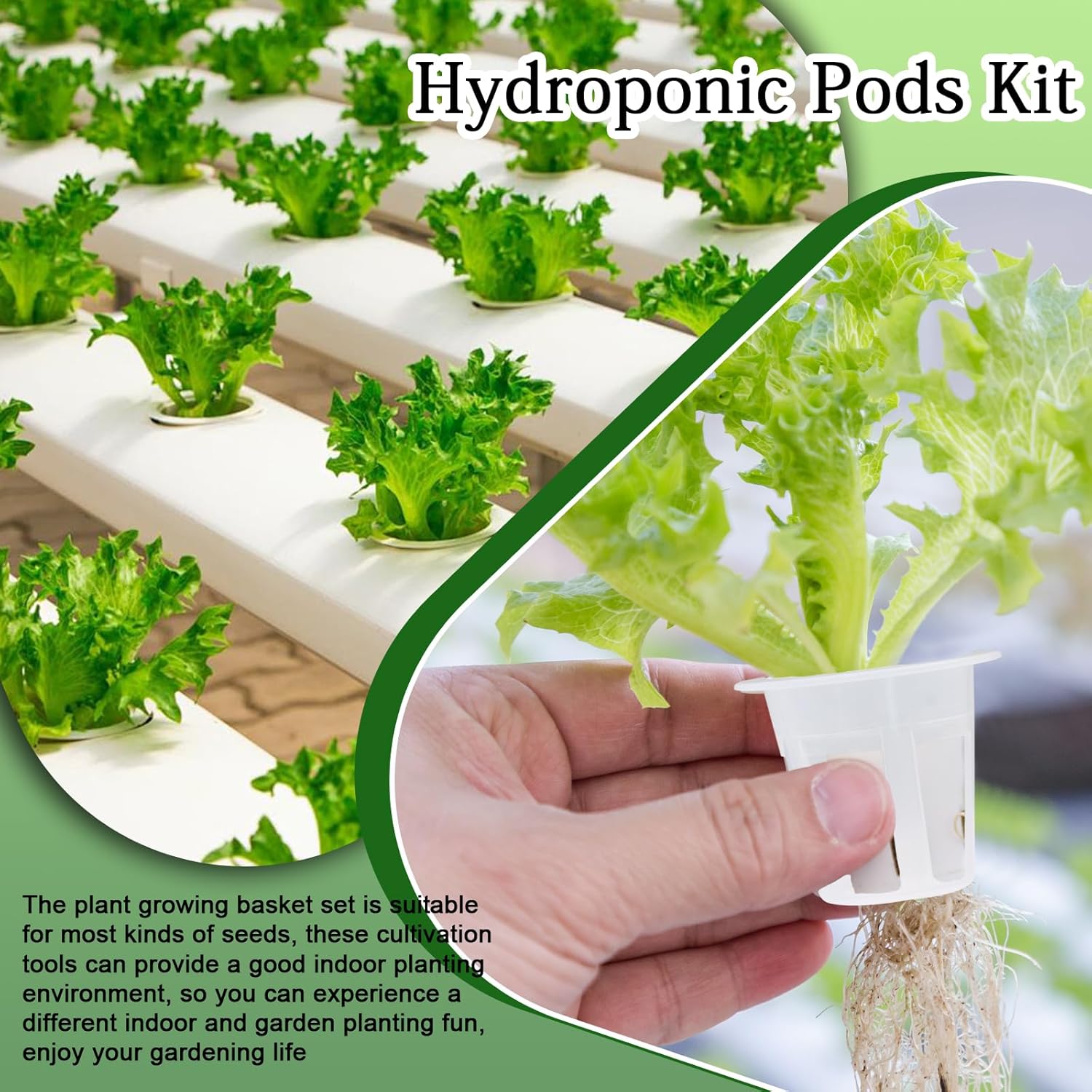 50  NET CUP POTS HYDROPONIC USE SYSTEM GROW KIT