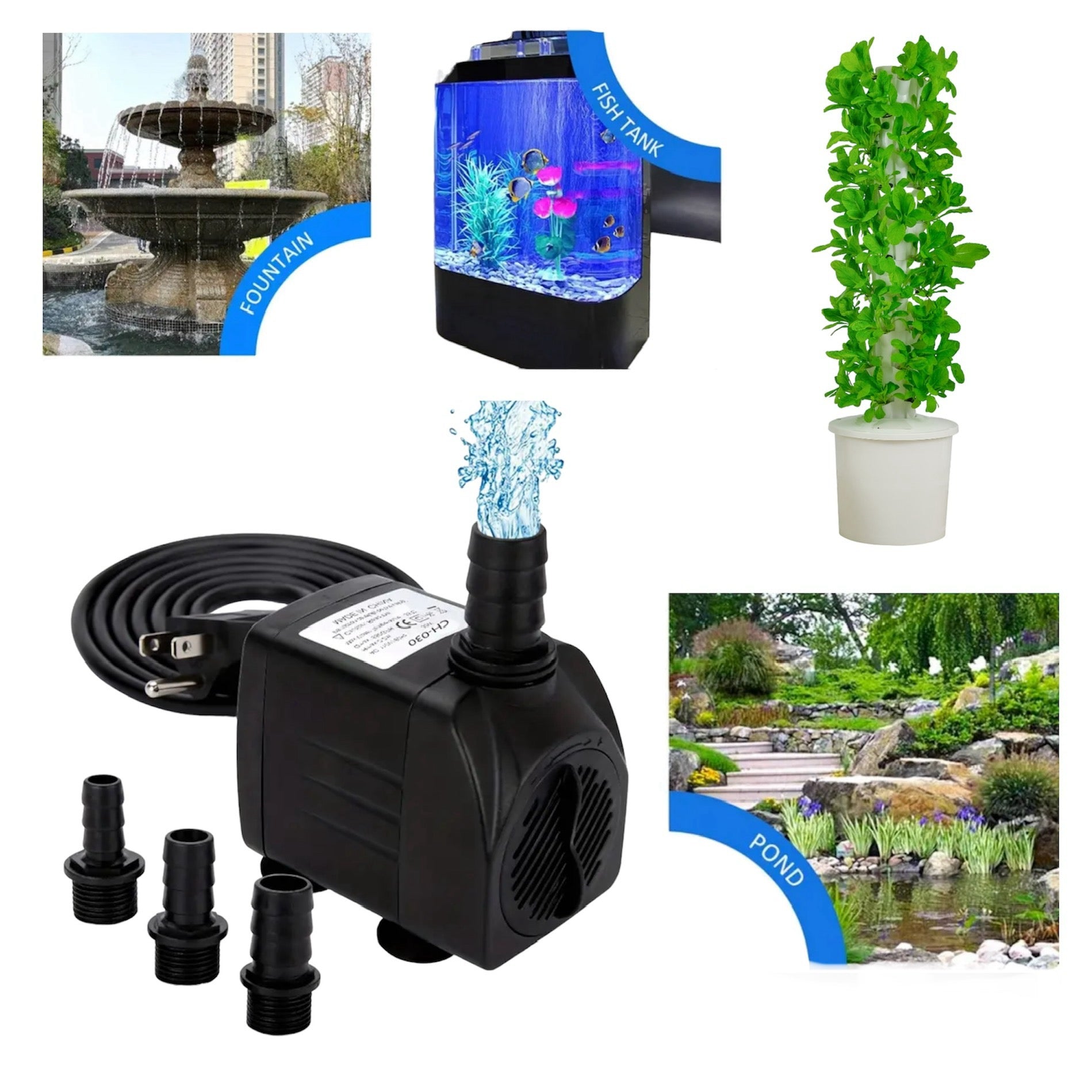SUBMERSIBLE PUMP 30W - 550GPH(2000L/H)